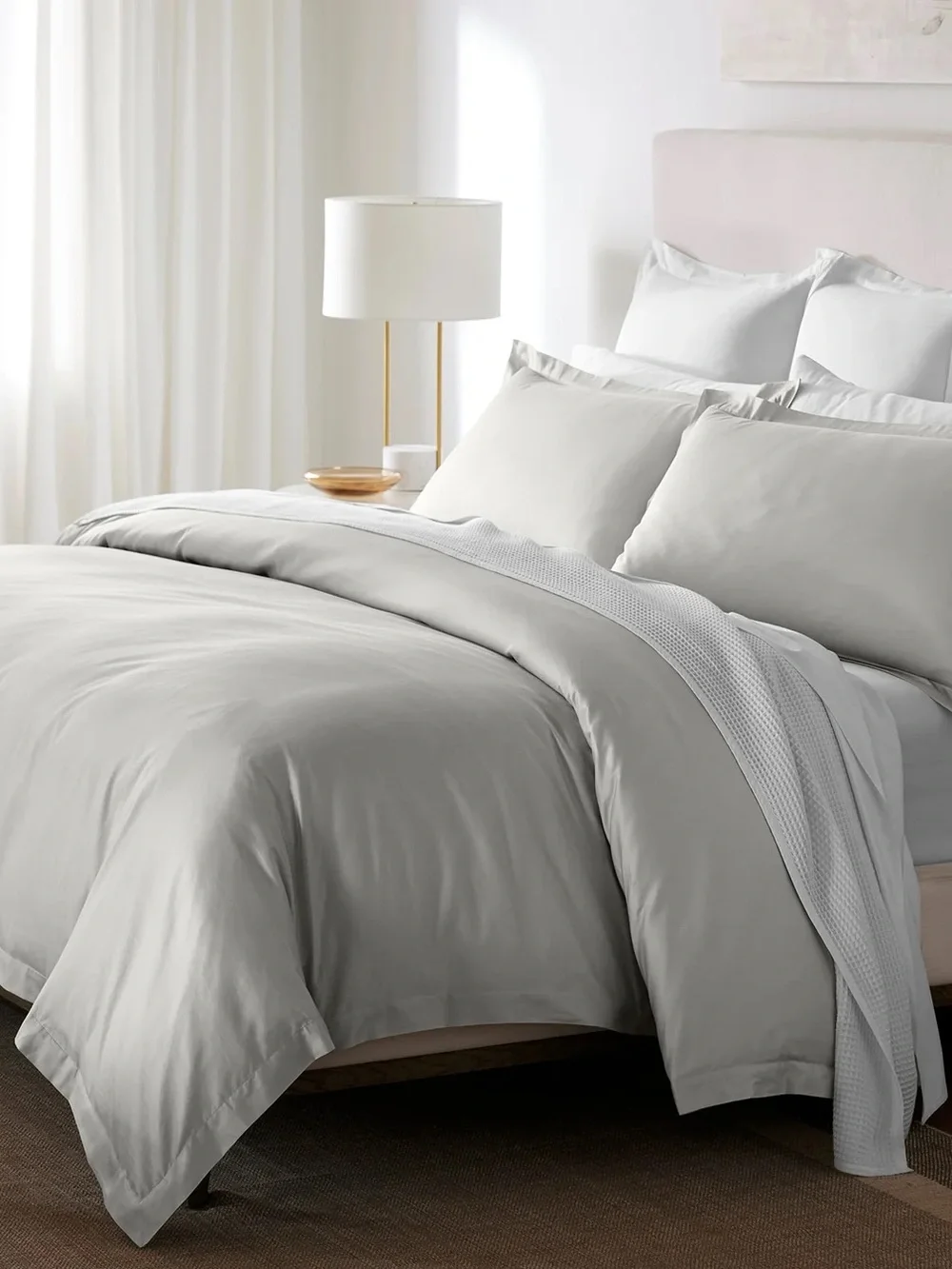 NWT $299 Boll & Branch Signature Hem Duvet & Sham Set - TWIN